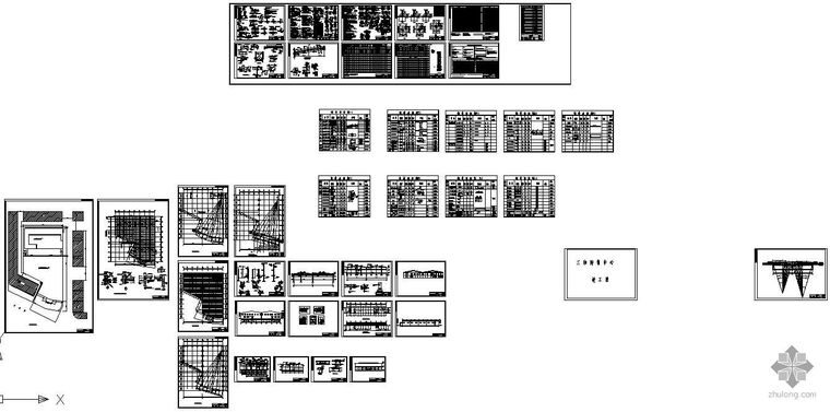 一层办公室建筑结构图资料下载-某购物中心管桁架建筑结构图