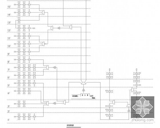 [广东]超高层甲级写字楼电气施工图纸130张（知名设计院）-有线电视系统图