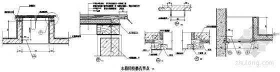 通信管道人孔和手孔怎样快速修复资料下载-水箱间检修孔节点