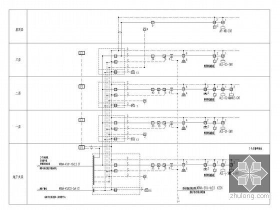 [浙江]15万平大型医院主副楼全套电气施工图纸389张（知名设计院最新编制）-火灾自动报警系统图