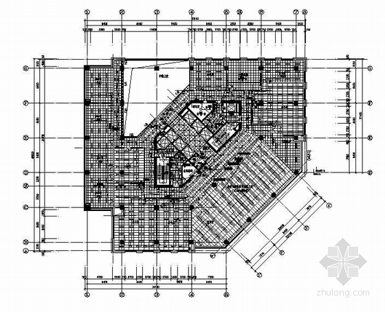 照明施工图图资料下载-六层照明平面图(F10电施工图—照明)