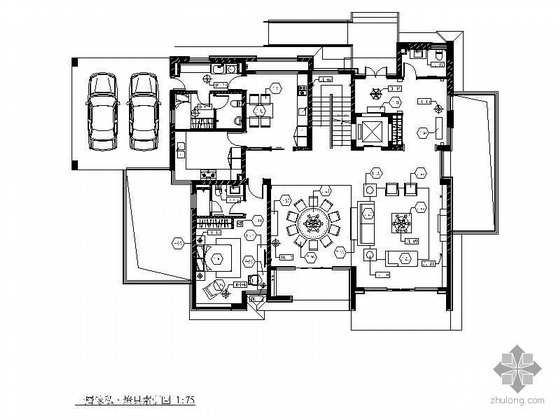 豪华海景公寓设计资料下载-[苏州]三层豪华公寓设计装修图