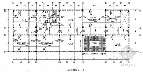 哈尔滨建筑施工图结构图资料下载-[哈尔滨]框架结构教学楼建筑结构施工图（五层 桩基础）