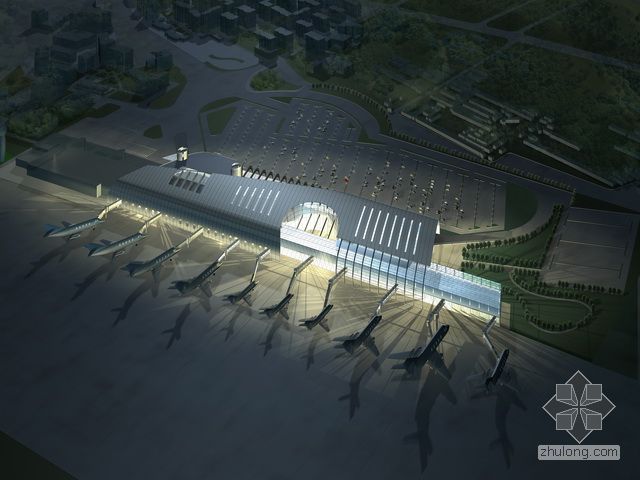非洲航站楼平面图资料下载-某机场航站楼