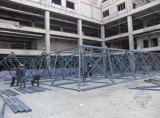 焊接钢结构工程施工方案资料下载-[内蒙古]框架结构医院工程钢结构网架工程施工方案(29页 附图)