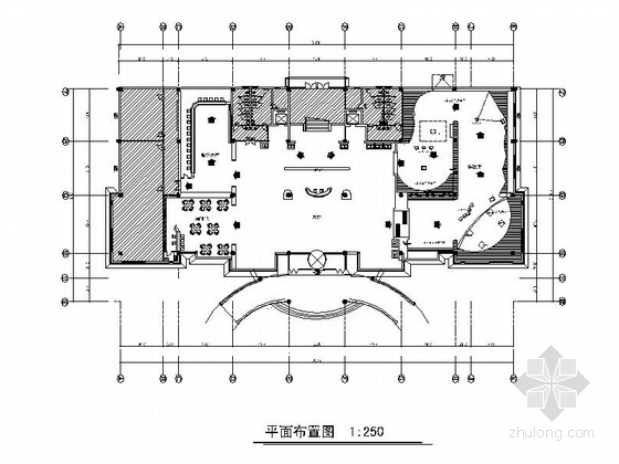 家装展示柜柜子立面CAD资料下载-[天津]现代风格创新创业园体验展示中心CAD施工图