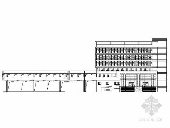 汽车客运站大厅设计资料下载-[佛山]某大型客运站七层综合楼建筑施工图