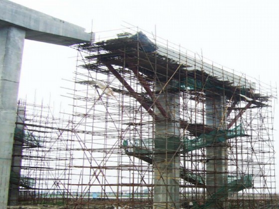 [浙江]公路改建段桥梁工程施工技术方案-墩台帽、盖梁及桥台施工 