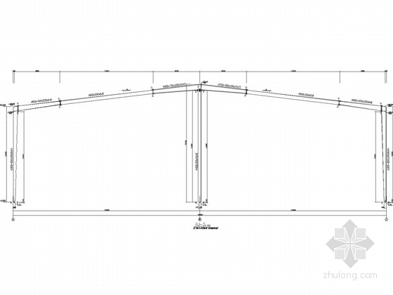 26米跨门式钢结构资料下载-48米跨门式刚架厂房结构施工图