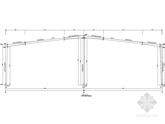 48门式刚架资料下载-48米跨门式刚架厂房结构施工图