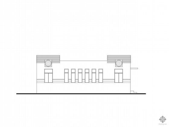 中式室外建筑施工图资料下载-某室外水泵房建筑施工图