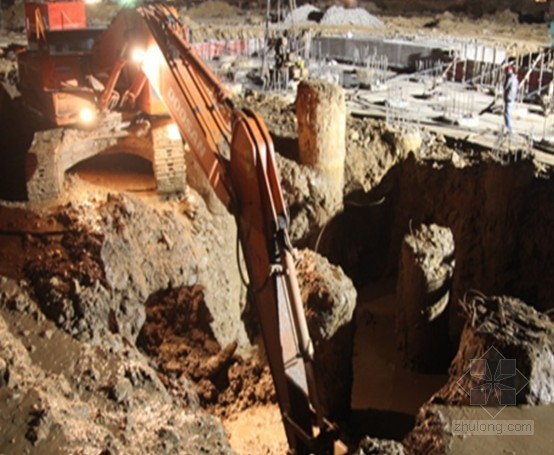 深基坑支护技术总结资料下载-[山东]商业中心深基坑开挖支护施工技术总结