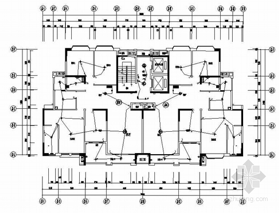 高层住宅水电施工图资料下载-南沙某高层住宅楼样板房水电图纸