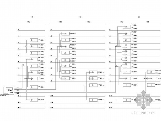 停车场门禁系统图资料下载-[上海]9层商业办公楼弱电智能系统图