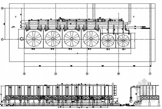 大型制冷机房及冷却塔设计施工图-冷却塔大样图.jpg 
