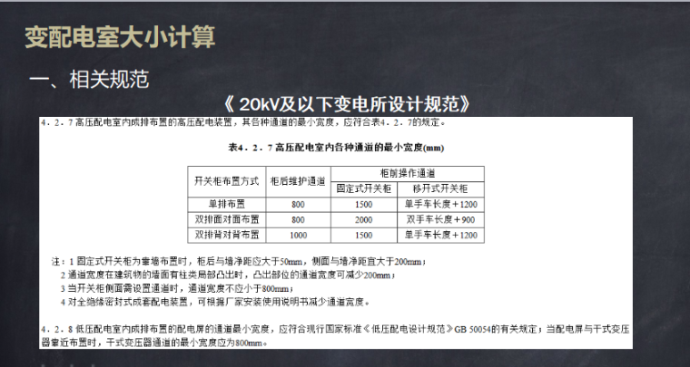 冷却面积资料下载-变电所设备布置及面积估算