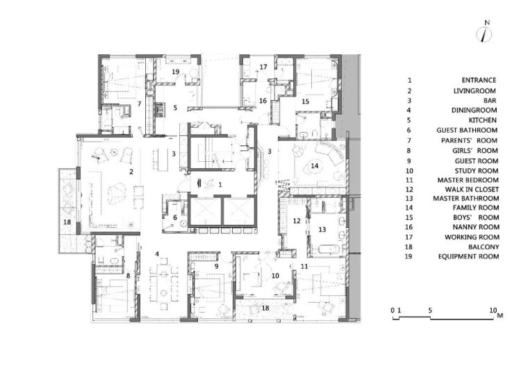 510 m² 极致品位大平层设计，上海静安城央的超级豪宅！_36