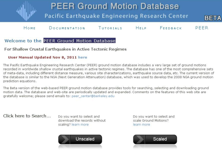 地震引发山体滑坡资料下载-利用PEER网站选取地震波的方法