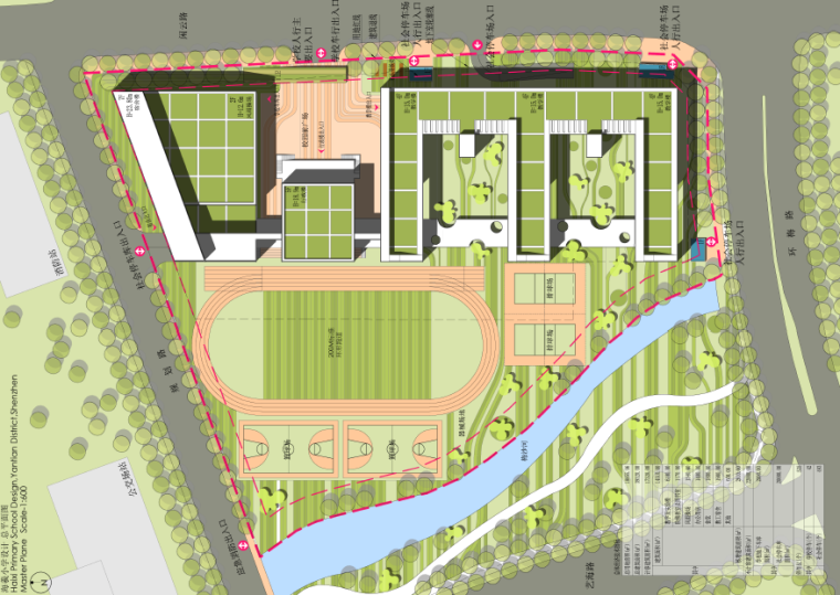 [广东]海曦小学建筑设计方案文本-总平面图