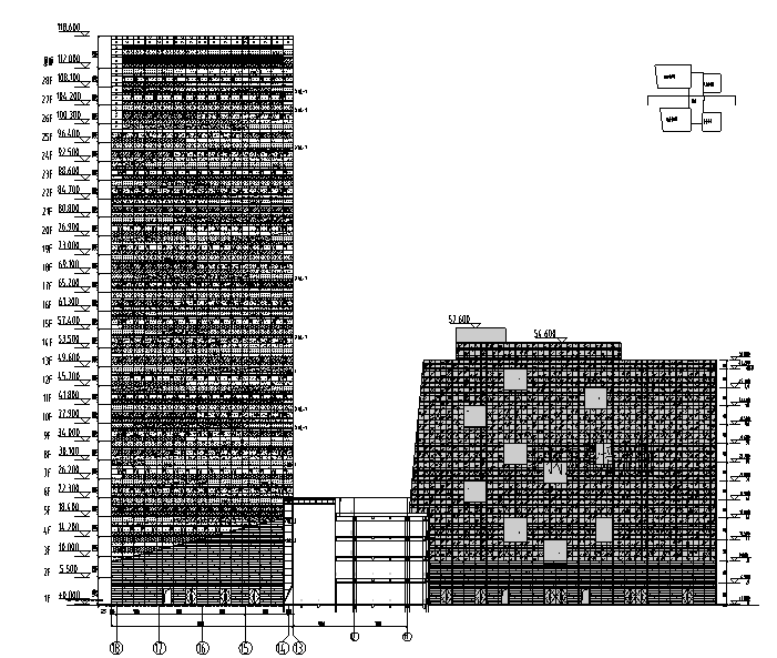 28层办公楼室外夜景照明施工图纸_6