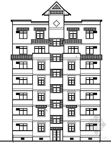 新加坡奇尔屯住宅资料下载-天奇花园小区F区住宅楼建筑方案图
