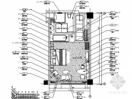 冠梁资料下载-皇冠假日大酒店20号客房施工图