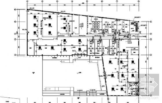 三层办公楼建筑方案图纸资料下载-某三层办公楼空调图纸