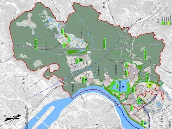 ps市政景观素材资料下载-[湖南]示范区公共服务与市政基础设施景观规划设计方案