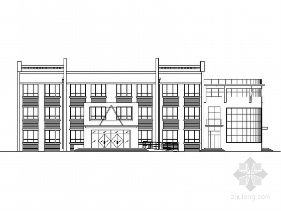 三层办公建筑平面图资料下载-[陕西]三层框架结构企业办公综合楼建筑施工图