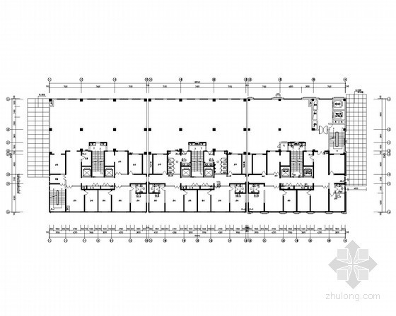 综合办公楼建筑设计施工图资料下载-[陕西]多层综合办公楼水暖施工图