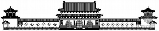 寺庙门楼施工图资料下载-[珠海]某寺庙的建筑施工图