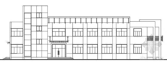 山东二层办公楼造价资料下载-某二层厂房办公楼建筑方案图