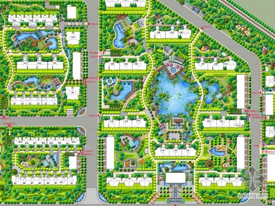 手绘住宅图纸资料下载-北京住宅区手绘设计