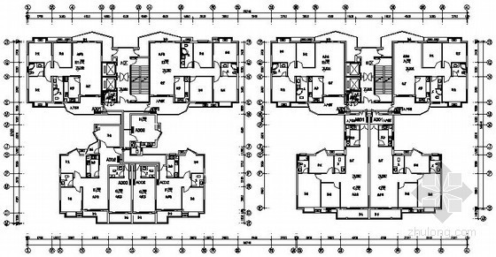 住宅楼施工平面设计资料下载-[娄底]高层小区住宅楼电气施工图纸