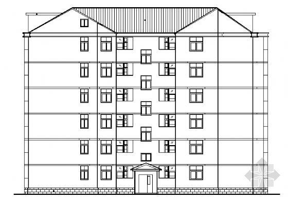 28层住宅建筑施工图资料下载-六层住宅建筑施工图