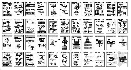 空调箱配管大样图资料下载-暖通施工节点大样图