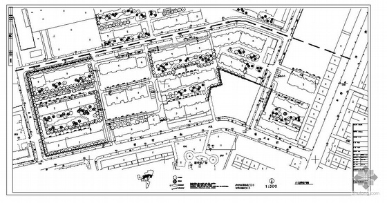 小区规划总平面图布置资料下载-唐山小区规划及景观设计施工图