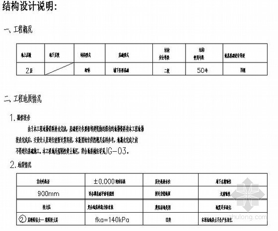 两层钢构设计技术要点资料下载-两层砌体结构设计说明