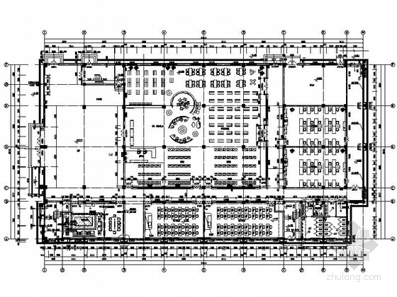 简约空间装饰资料下载-[北京]现代简约图文综合楼室内设计CAD装饰施工图