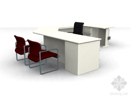 家具办公桌椅资料下载-办公桌椅组合5