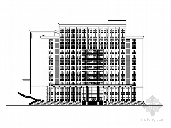 重庆多层办公楼平面图资料下载-[重庆]知名大学院系高层办公楼建筑施工图
