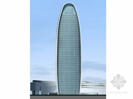 酒店建筑图设计资料下载-[成都]超高层现代风格玻璃幕墙星级酒店建筑设计方案图