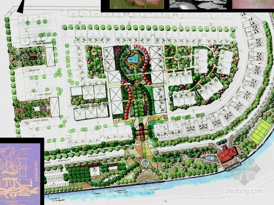 成都楼盘景观节点设计方案资料下载-[成都]花园小区景观概念设计方案