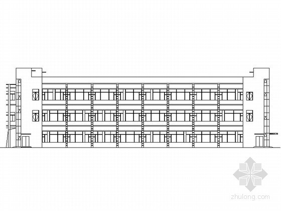 三层医院建筑图纸资料下载-[东莞]某人民医院三层住院楼建筑施工图（4号楼）