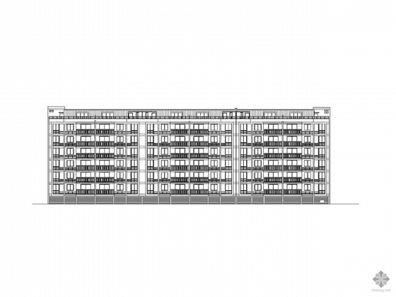 砖混板式住宅资料下载-[衢州]某六层板式住宅楼建筑施工图
