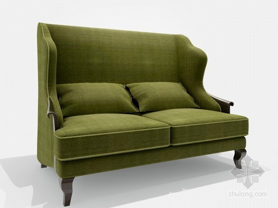 沙发欧式沙发资料下载-欧式新古典双人沙发