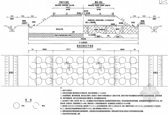 [河南]高速公路路基路面及排水施工图设计207张-采空区处理设计图