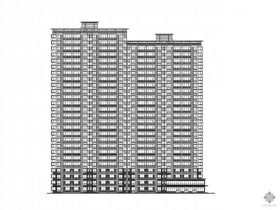 六层一梯二户住宅楼设计图资料下载-[合肥]某二十六层住宅楼建筑施工图
