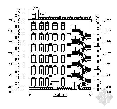 某六层老干部活动中心建筑施工图-2