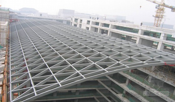 现浇大跨度超陡斜坡屋面资料下载-[QC成果]提高大跨度单层网壳屋面钢结构滑移施工质量